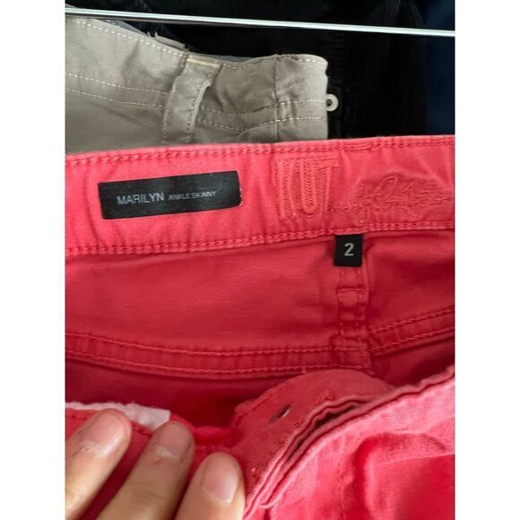 Kut from the Kloth coral Merrilynn ankle skinny pants 2 - Picture 3 of 5